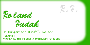 roland hudak business card